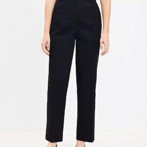 ANN TAYLOR LOFT Black The Perfect Straight High-Waisted Dress Pants Office  6